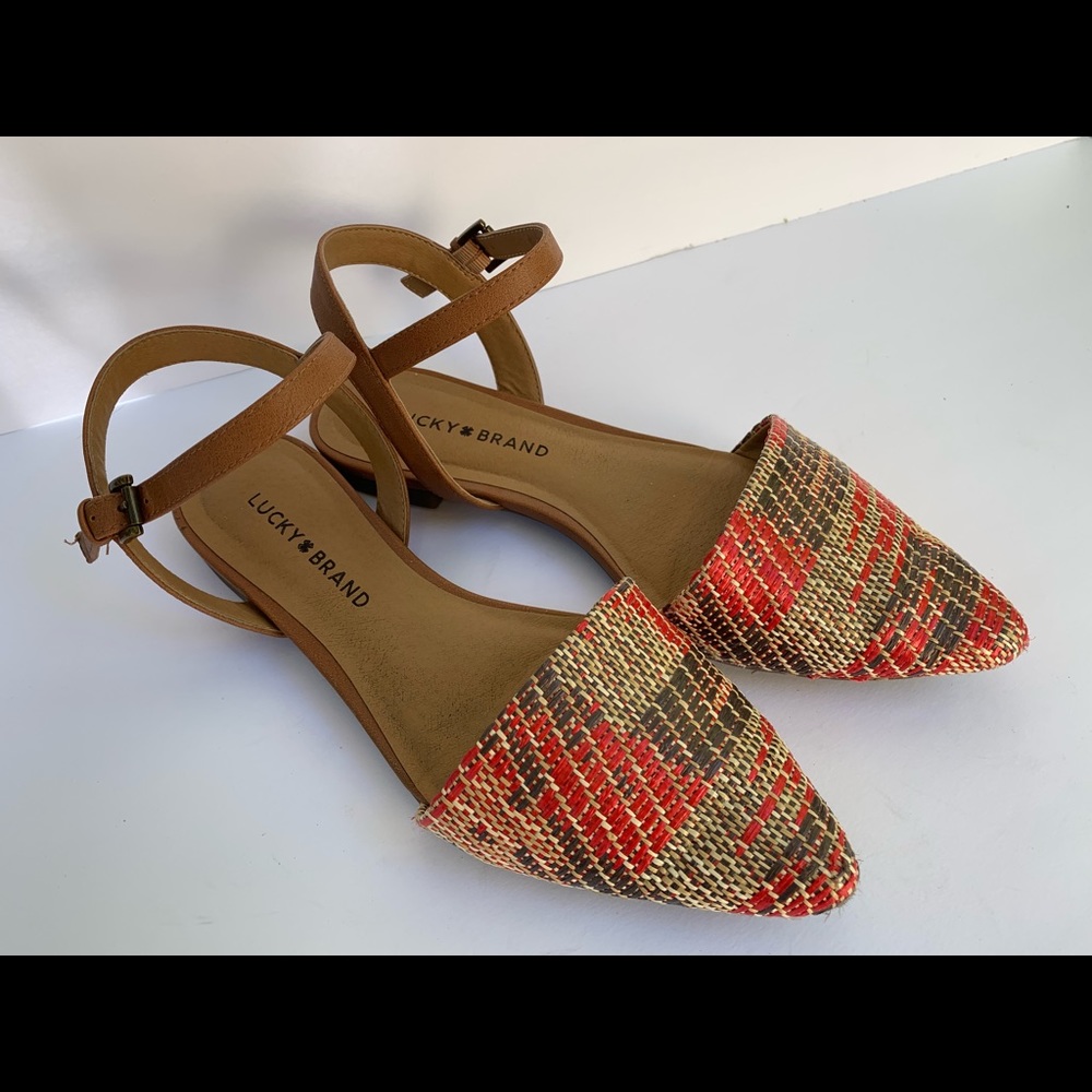 Lucky Brand Woven D’Orsay Flats / Sandals